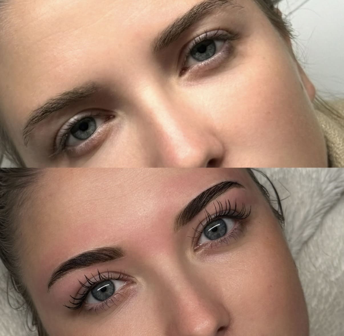 Avant/Après Brow Lift + Lash Lift — AM Institut Avignon