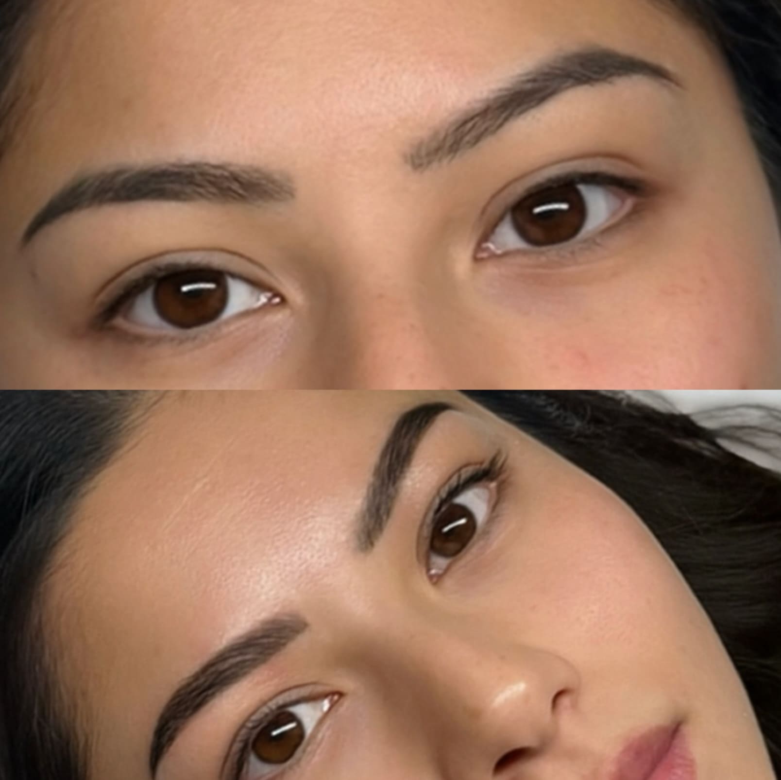 Avant/Après Brow Lift sourcils — AM Institut Avignon