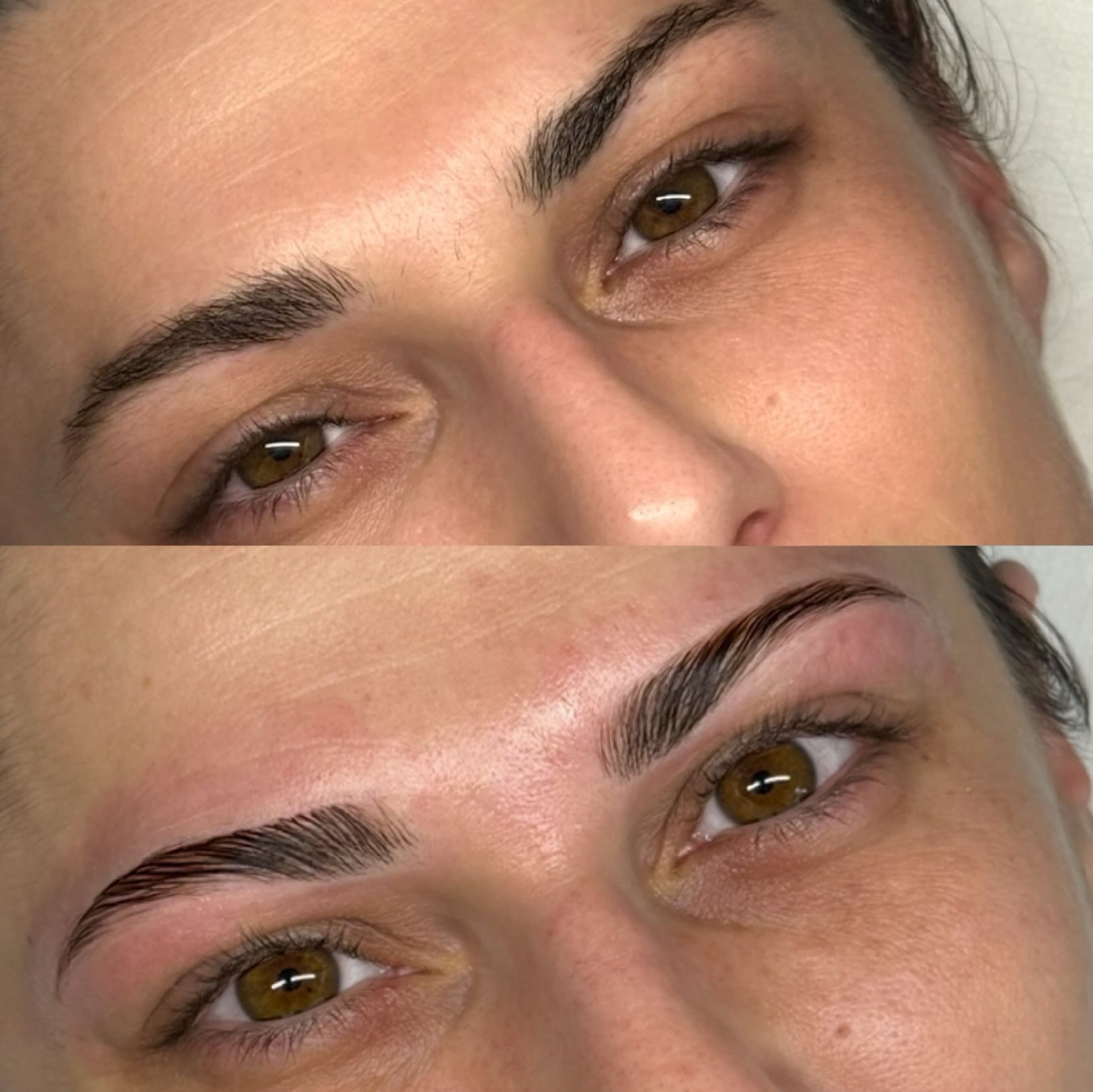 Avant/Après Brow Lift + Rehaussement cils — AM Institut Avignon