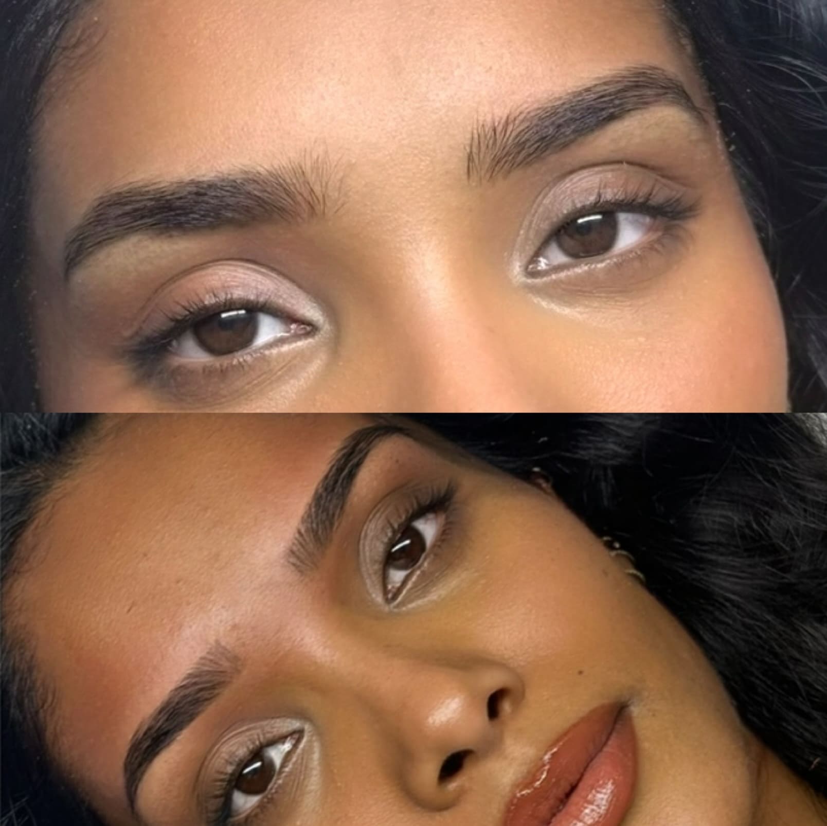 Avant/Après Brow Lift + Rehaussement cils — AM Institut Avignon